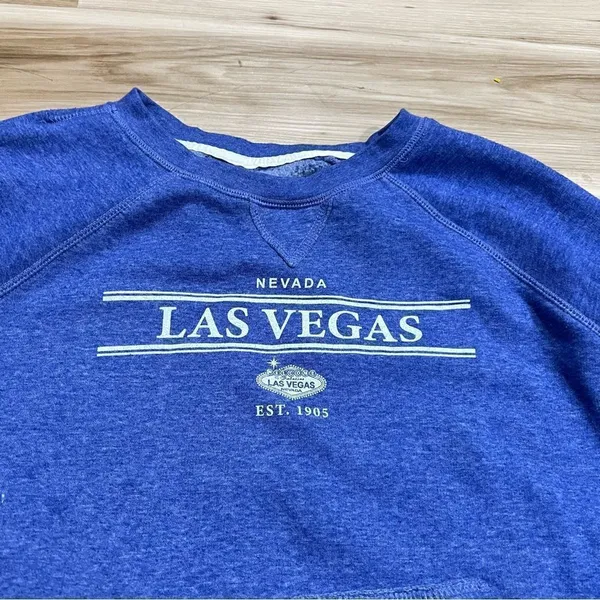 Las Vegas Purple Crewneck Women’s Small - Image 2