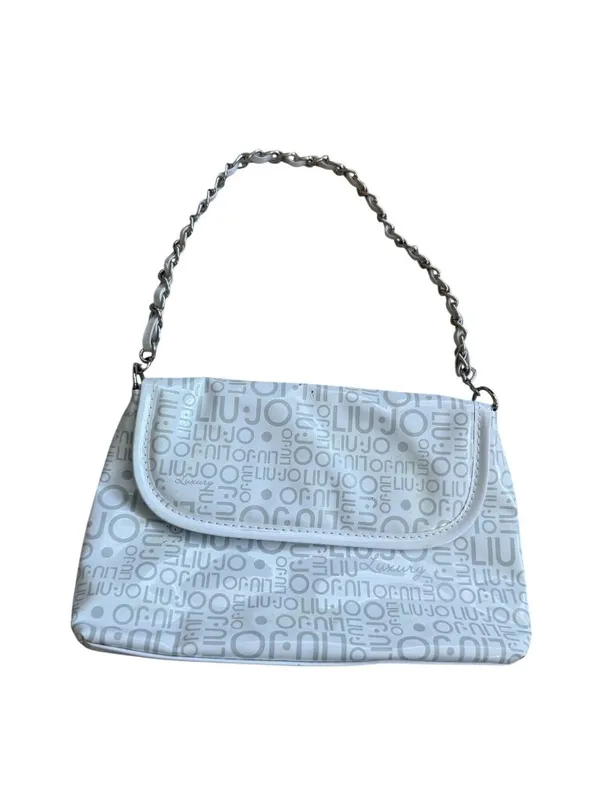 LIU JO White Silver Chain Mini Shoulder Bag - Image 7