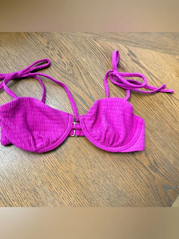 Abercrombie & Fitch Tie-Strap Underwire Bikini Top XXS NWOT - Image 6