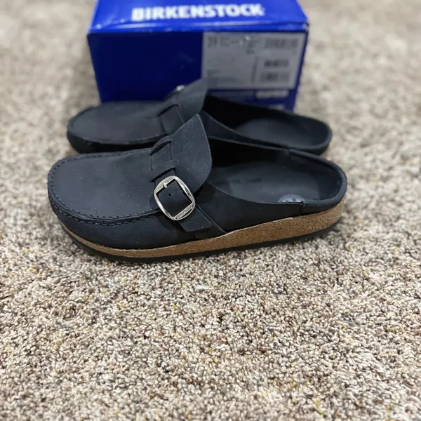 Birkenstock New w Box Buckley Black Suede Leather Narrow Width EU 39 (US L8, M6) - Image 3
