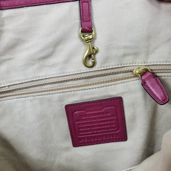 Coach Legacy Tote Women L Pink Leather Turnlock Tassel Shoulder Bag 26461 - Image 12