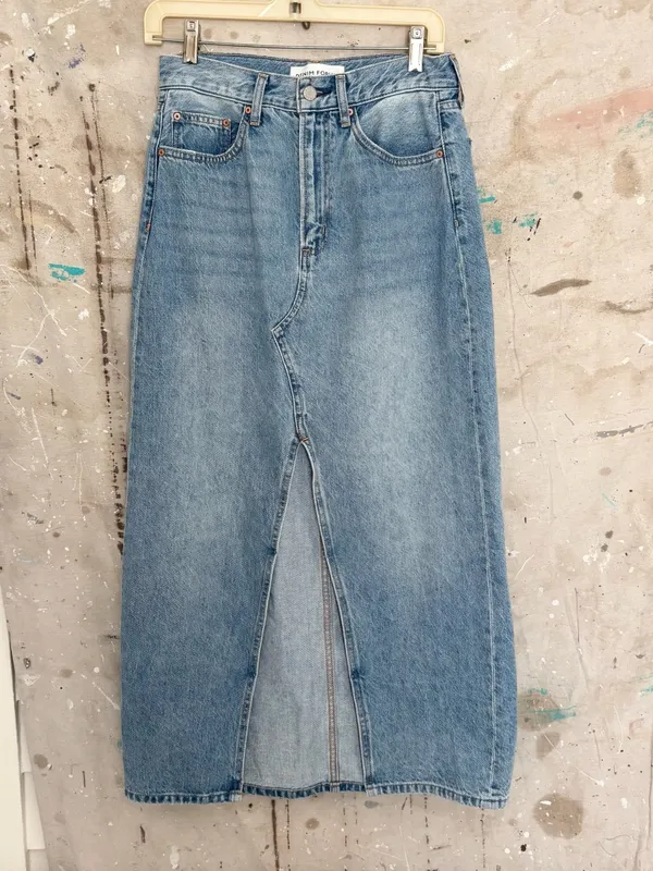 Aritzia Denim Forum 90s Vintage Maxi Jean Skirt - Image 2