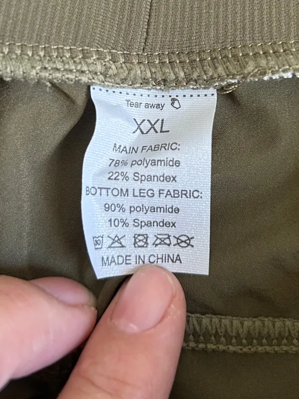 NWOT Olive Green Cargo Jogger Pants Lightweight Casual Comfy XXL - Image 2
