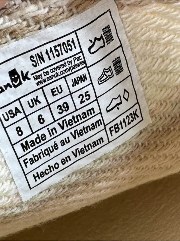 Sanuk Donna Soft Top Hemp Canvas Slip On Shoes Ivory Women Size 8 - Image 9
