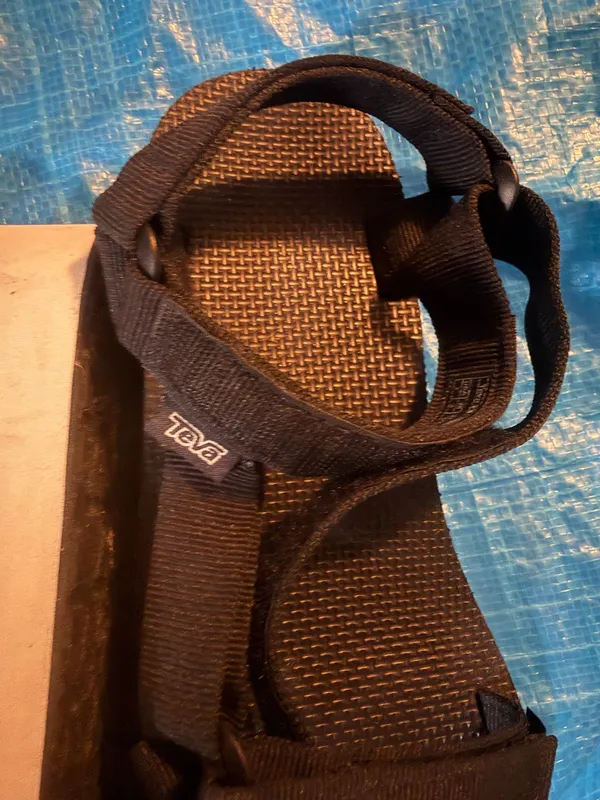 Teva Bicolor Black Platform Strappy Women's Sandal Sz 8 outdoor hiking velcro chunky - Image 3