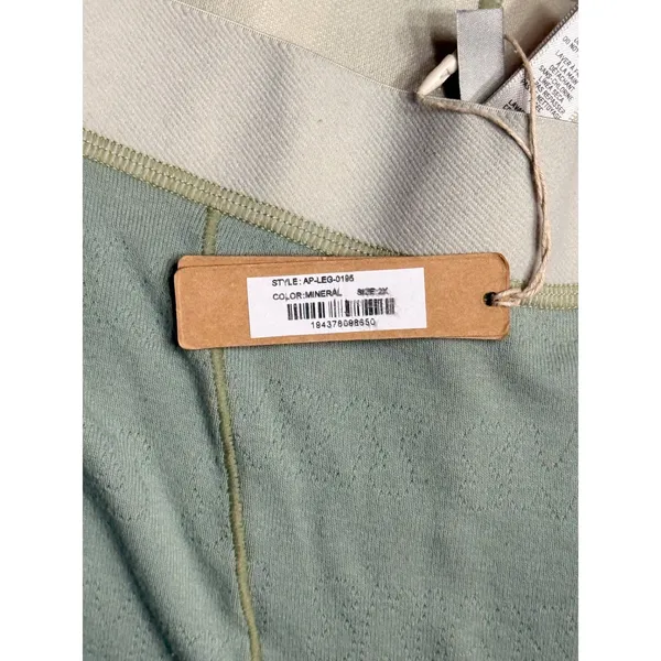 SKIMS Logo Pointelle Leggings Mineral Size 2X NWT Loungewear Coquette Plus Size - Image 6
