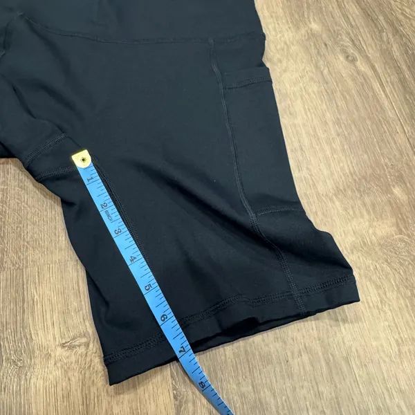 Aerie Offline Womens Solid Black Biker Yoga Shorts Size Small 7" Inseam Workout - Image 5