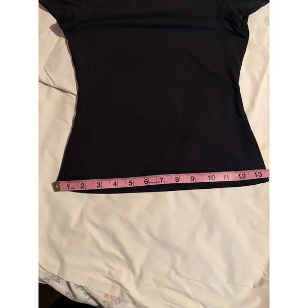 Unbranded Black Off The Shoulder‎ Short Sleeve Boat Neck Slim Fit Top Small - Image 7