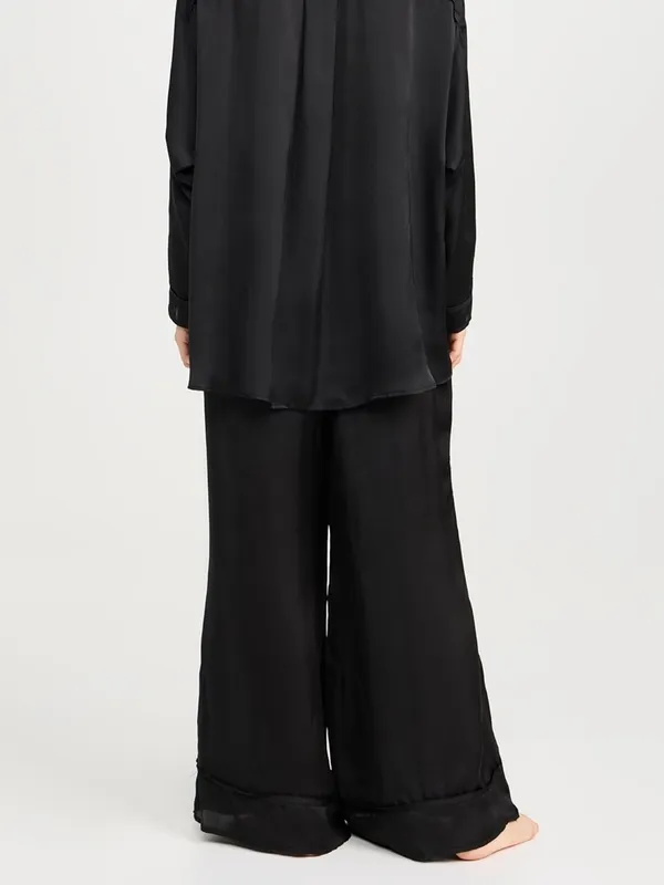 Free People Dreamy Days PJ Pants Solid Black - Image 3