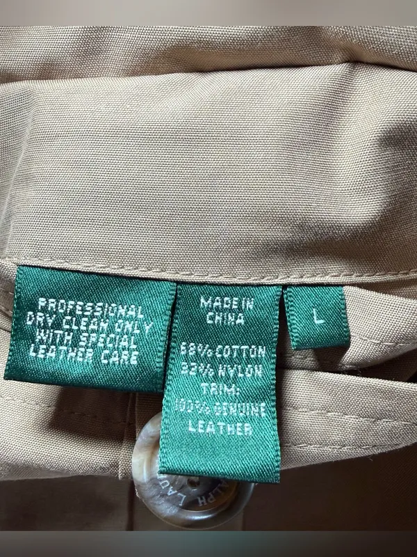 Ralph Lauren Khaki Black Reversible Field Vest Equestrian Size Large Classic - Image 10