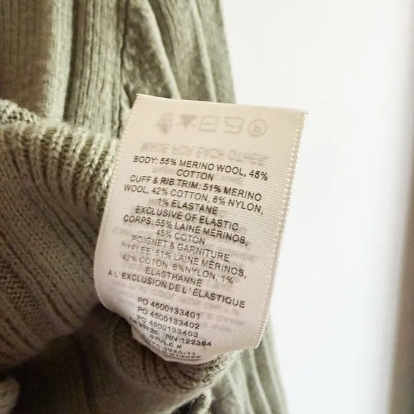 Aritzia Wilfred Merino Wool V-neck Cardigan Size XXS - Image 8