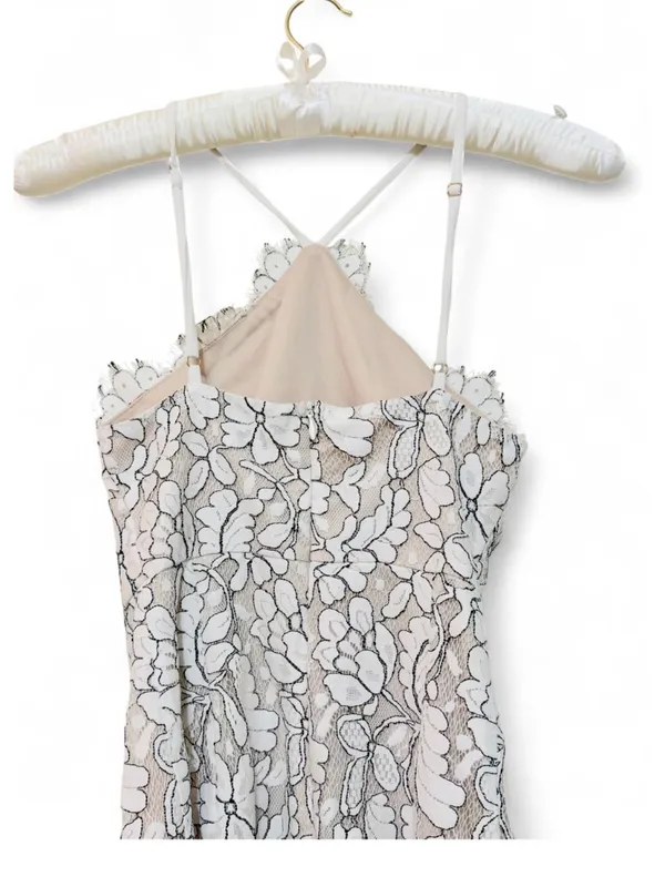 Lulus Women’s Delicate Darling Beige and Ivory Lace Bodycon Mini Dress Size XS - Image 12