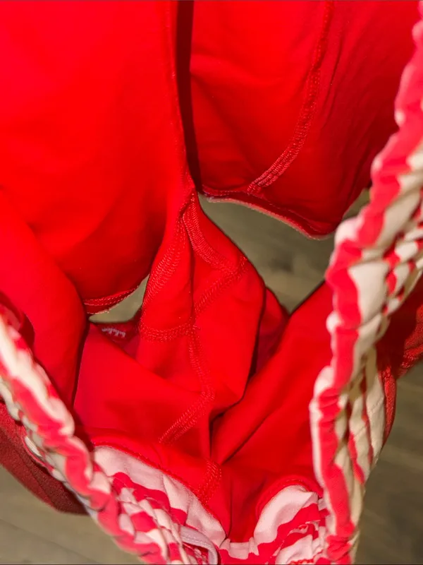 Lululemon Red Athletic Ruffle Skirt size 8 - Image 4