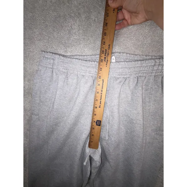 Daily Practice by Anthropologie Gray Shimmer Fleece Jogger Sweatpants Size M - Image 6