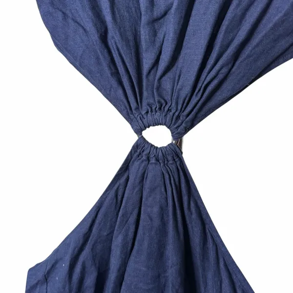 STAUD‎ Epona Linen Navy Cut Out Mini Dress - Image 4