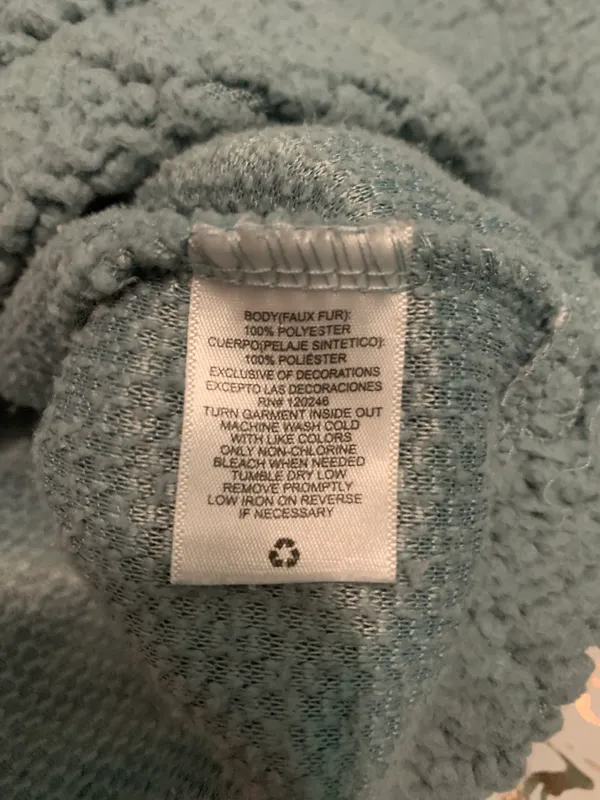 Wall Flower Teal Sherpa Jacket - Image 5