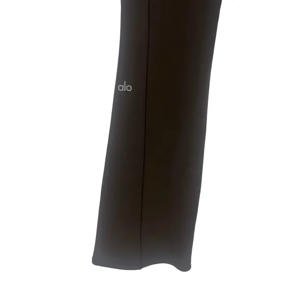 Alo High-Waist 7/8‎ Zip It Flare Legging Brown XXS - Image 15