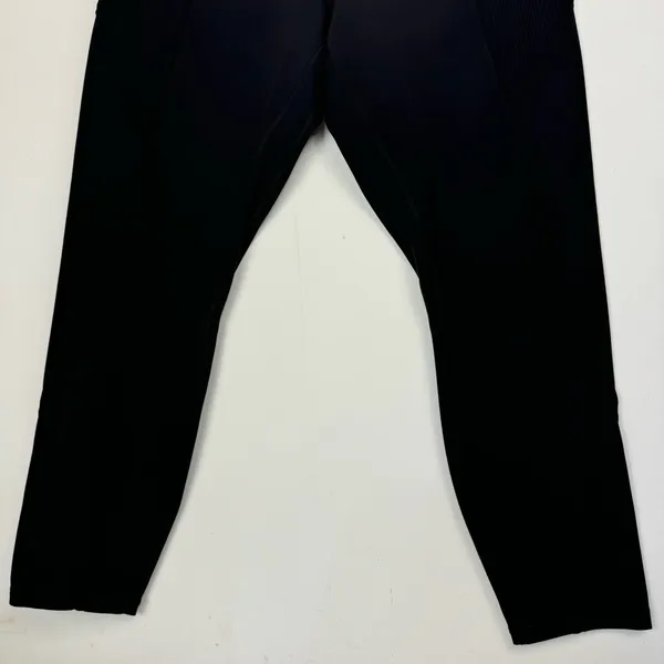 Lululemon Align Rib Panel High Rise Tights Leggings Sz 14 Black Nulu Stretch - Image 9