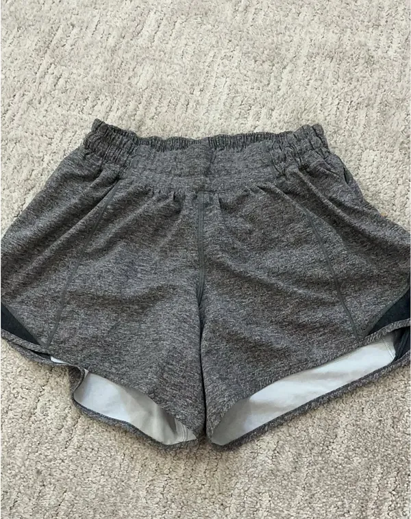 Grey Lululemon Hotty Hot Shorts 4" - Image 4