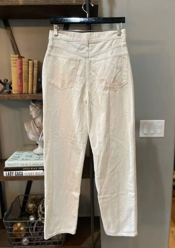 Madewell Baggy Straight Jeans High Rise Vintage Canvas Womens Size 27 - Image 9