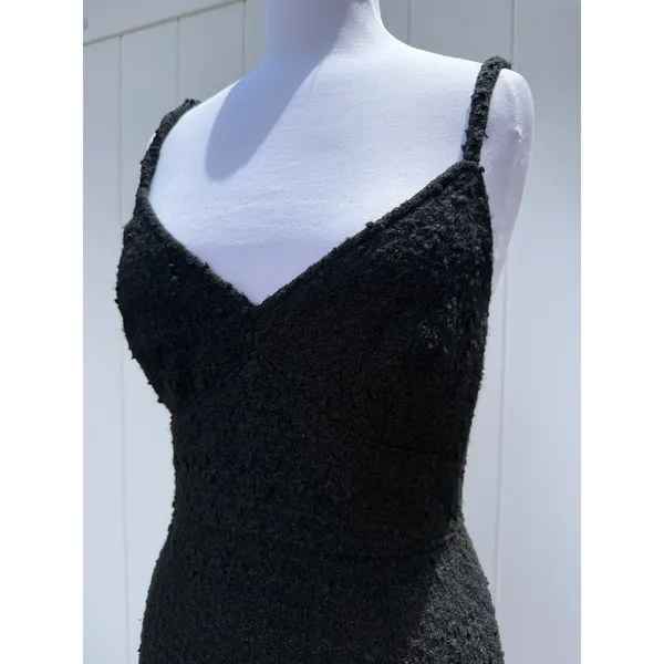 Abercrombie & Fitch Black Tweed Dress Size Small - Image 3