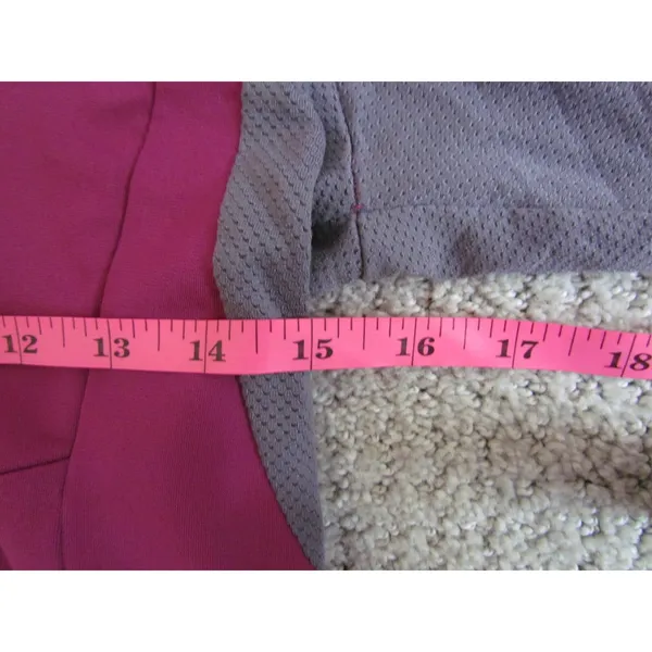 Salomon Full Zip Jacket Medium Pink Technical Hiking Running Fleece‎ Mid Layer - Image 6