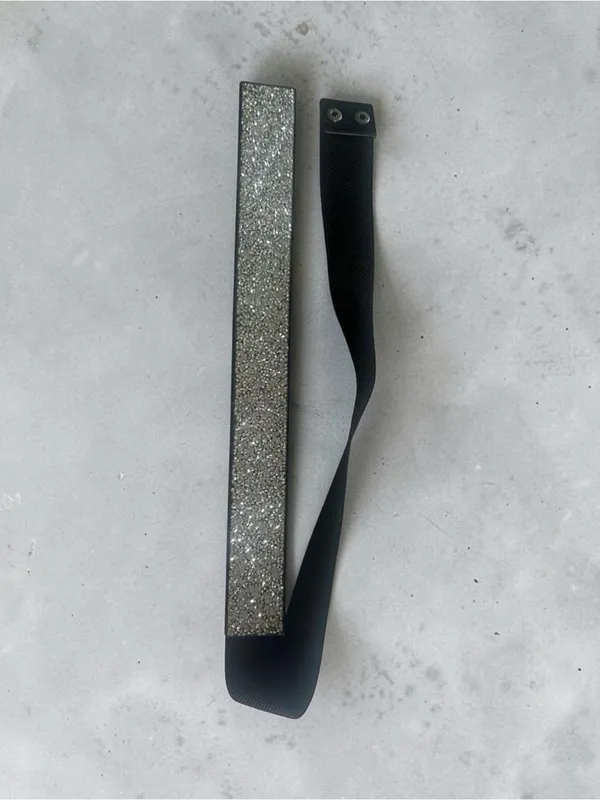 Black & silver glitter belt - Image 2