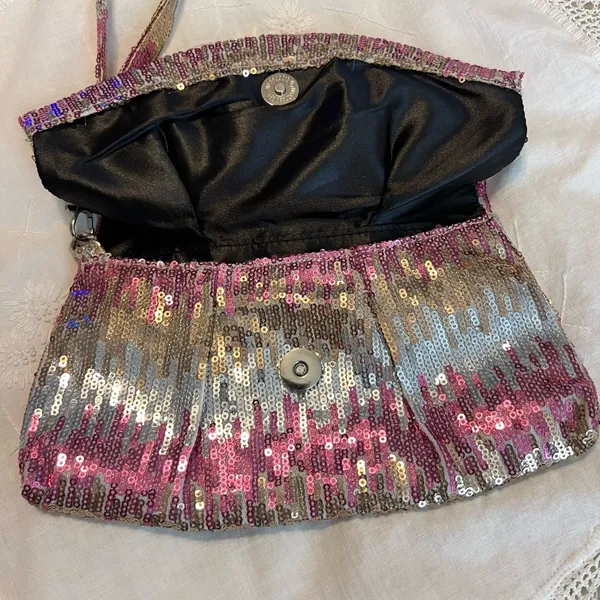 Sequined Clutch Wristlet Pink Silver Gold Prom Wedding Taylor Swift Era’s Tour - Image 7