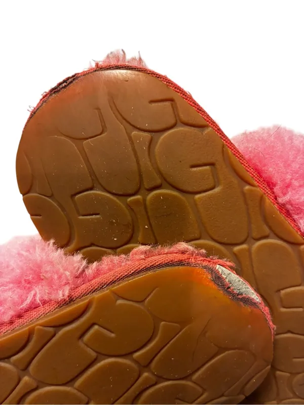 UGG Women's Pink Suede Shearling-Lined Slip-On Slippers - Image 7