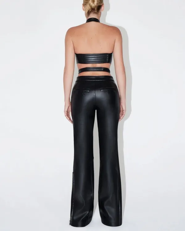 KHY leather pants Black Size M - Image 2
