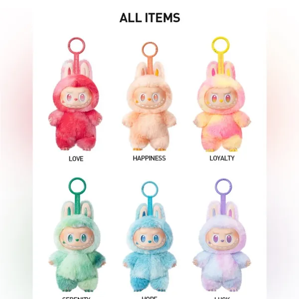 NWT Pop Mart The Monsters Big Into Energy Serenity Labubu Plush Pendant Keychain - Image 5