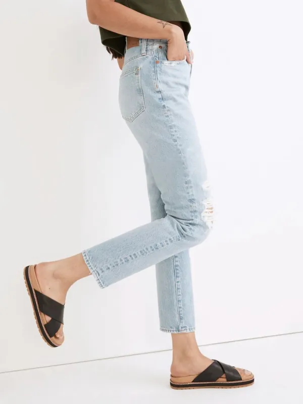 Madewell The Perfect Vintage Jean Light Denim‎ Distressed 24 - Image 2