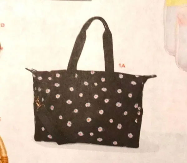 Alice +Olivia travel bag black & floral duffle new - Image 10