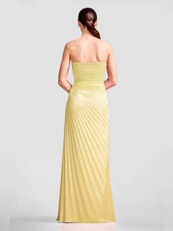 Dress The Population Kinley Dress in Butter Yellow S - Image 6