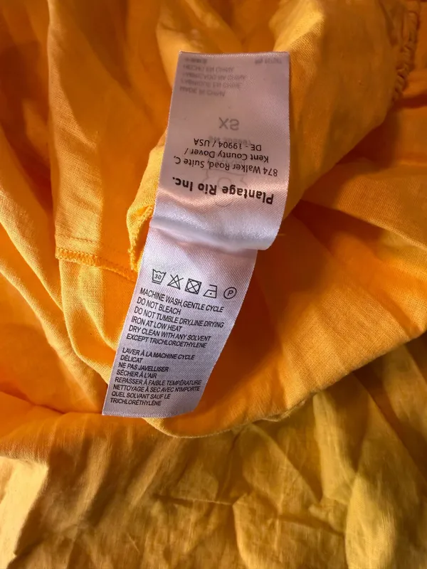 FARM Rio Puff Sleeve Knotted Maxi Dress Yellow Size XS - Image 8