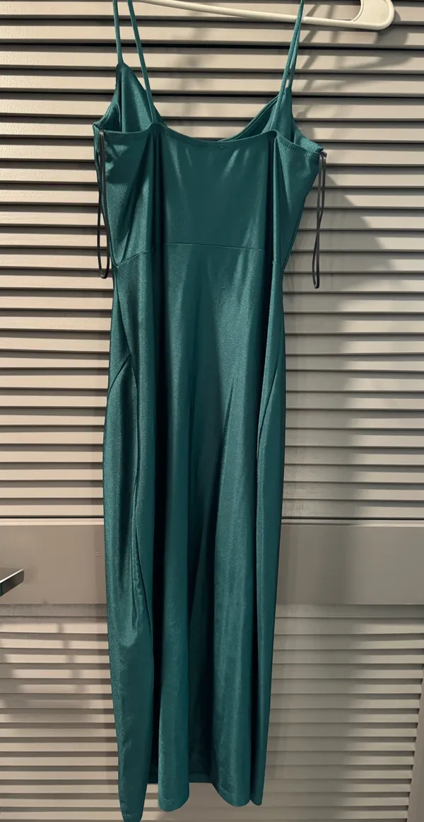 Windsor Satin Green Midi Dress Slip - Image 4