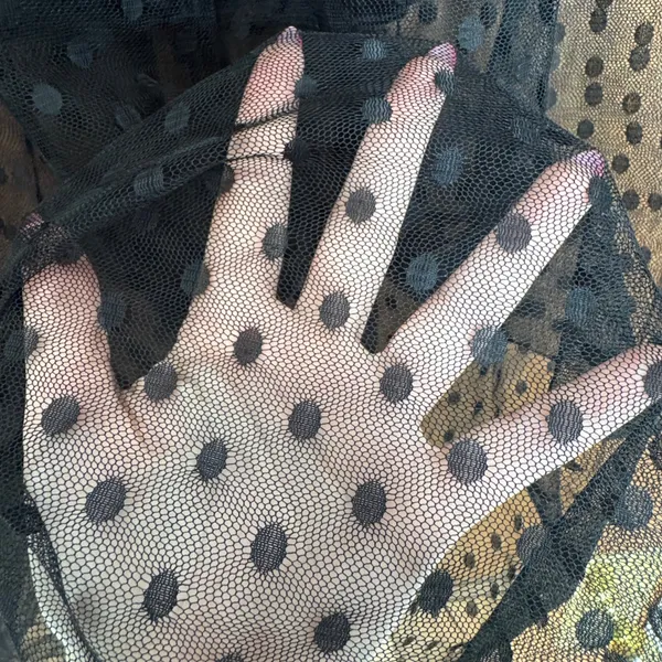 ASTR Sheer Mesh Polka Dot Tulle Maxi Skirt Small Layered‎ Whimsigoth Dark Fairy - Image 3