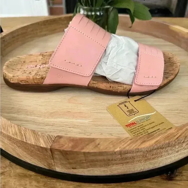 Waco Orthotic Leather Layla Slide~Coral~NEW BOX & BAG!~9.5 - Image 11