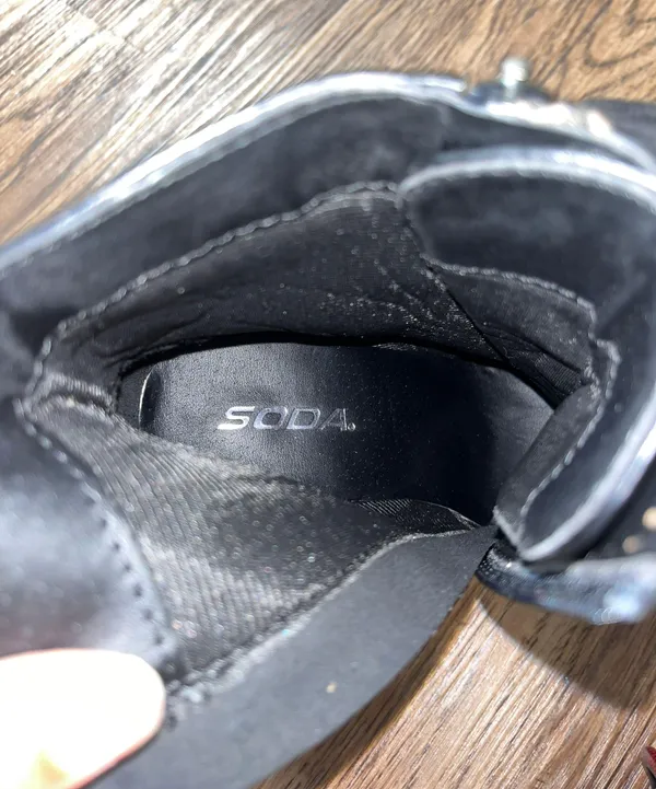 Soda Black High Heel Black Boots - Image 5