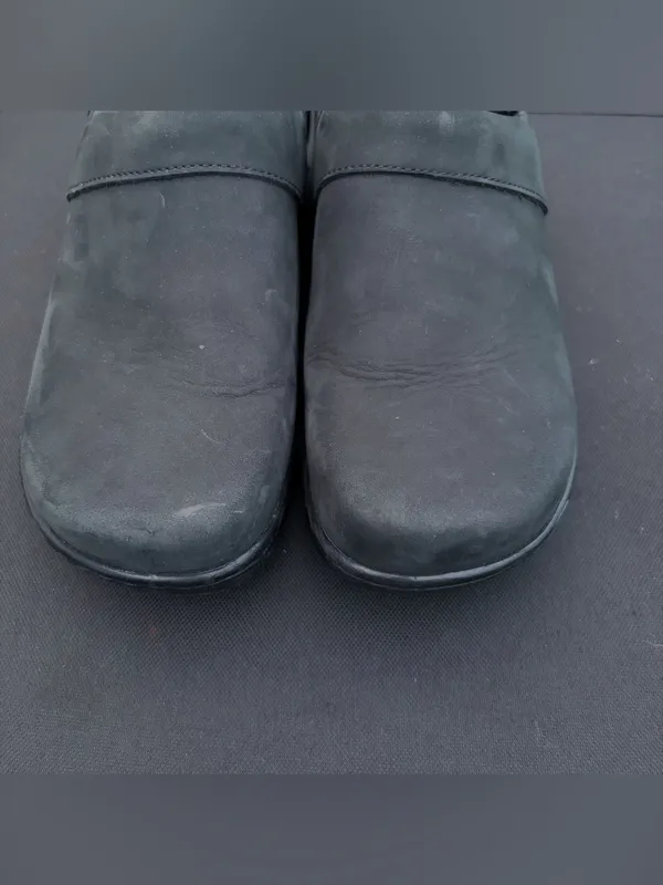 Klogs Footwear Mission Black Leather Slip Resistant Work Clogs Nursing Shoes 8.5 - Image 5