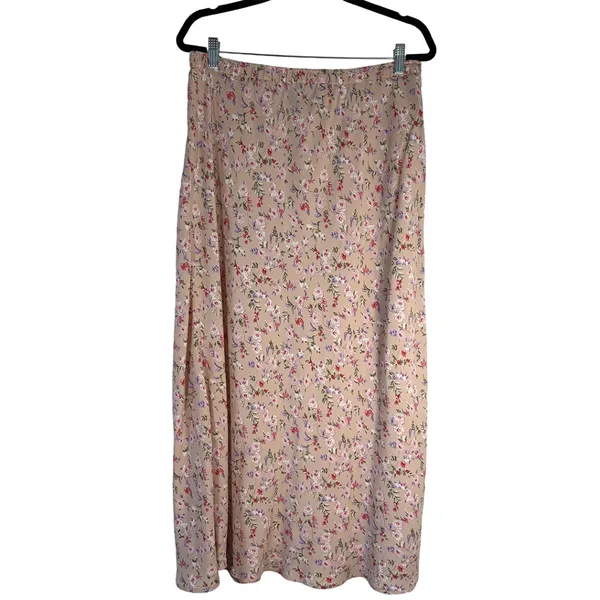 Carol Anderson Collection Vintage 90s Floral Maxi Skirt | Cottagecore Prairie - Image 4