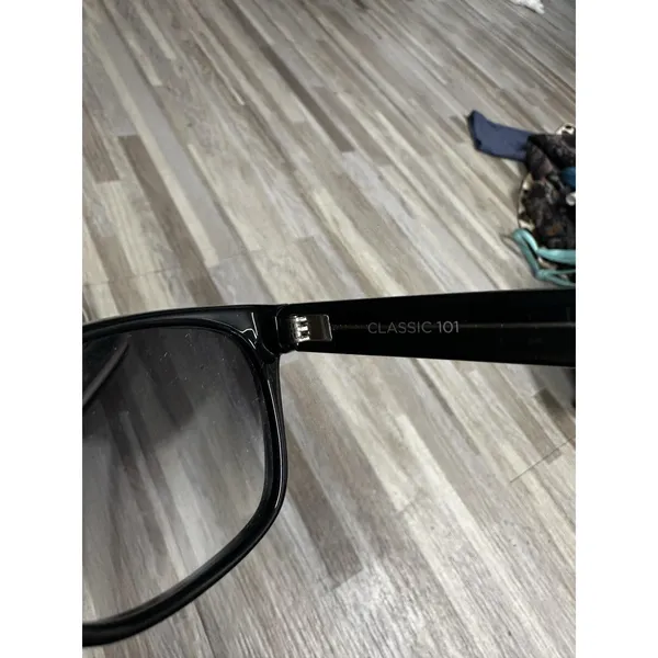 TOMS Classic 101 Sunglasses Womens Square Black Gray Tinted Made In Italy - Image 5