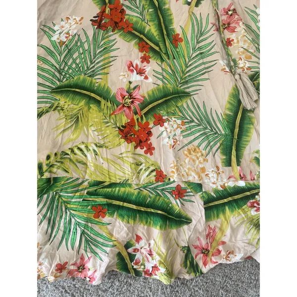Label of Love Tropical Print A-Line Tassel Maxi Dress Sz Med - Image 7