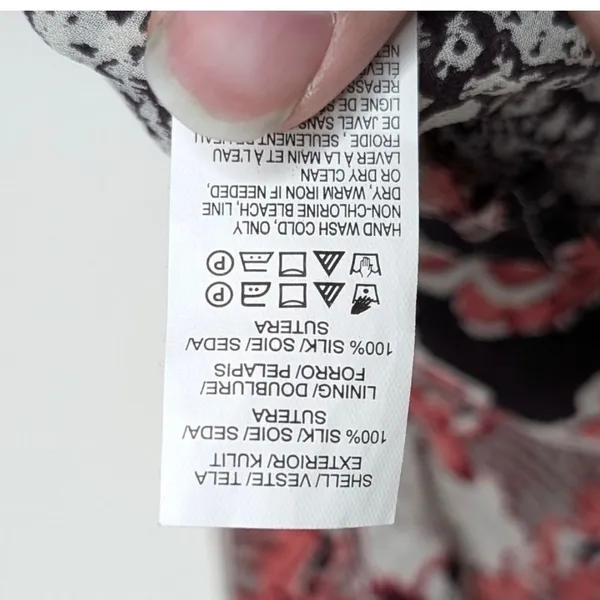 Lucky Brand Womens S Floral Paisley‎ Tank Top Coral Cream Boho Peasant Festival - Image 15