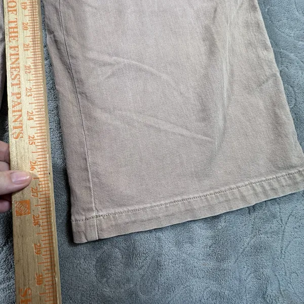 American Eagle Mid Rise Baggy Wide Leg Cargo Pants Utility Tan Womens 12 Skater - Image 4