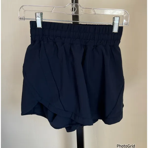 Lululemon Track That Short Navy Shorts size 6 5” - Image 3