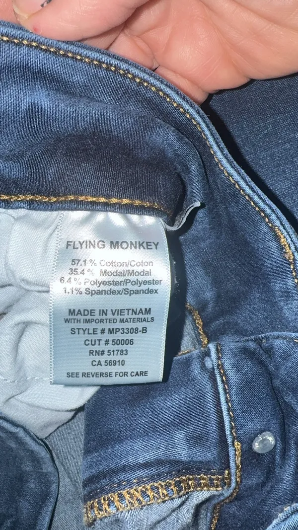 Women’s Flying Monkey Jeans size 18 Blue - Image 3