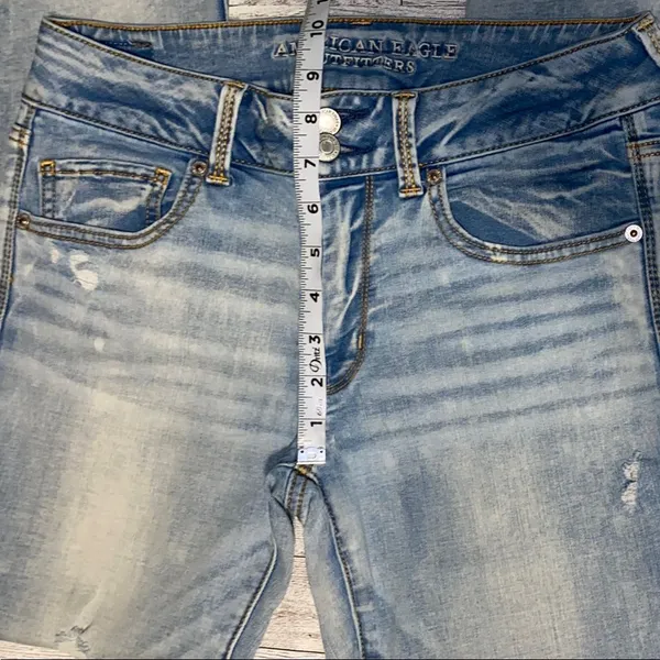 American Eagle Outfitters Artist Crop Super Stretch Jeans Size 8 - Image 6