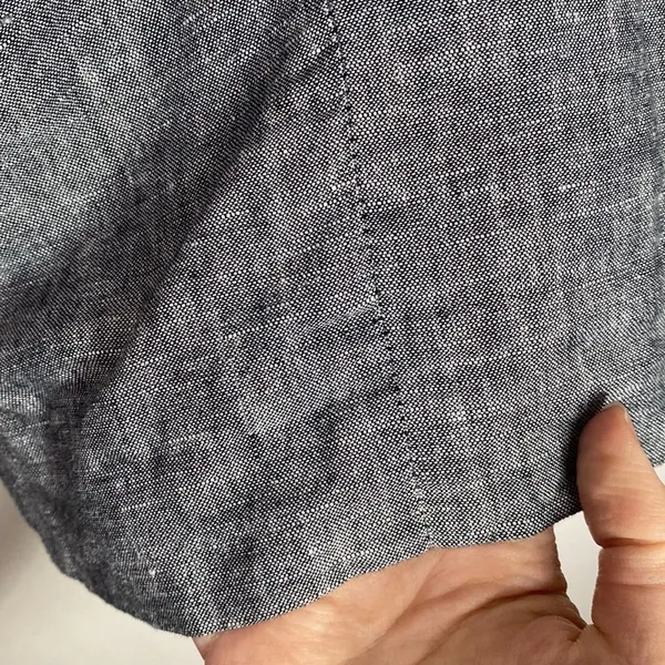 Banana Republic Factory chambray linen cotton blend pencil skirt size 0 - Image 4