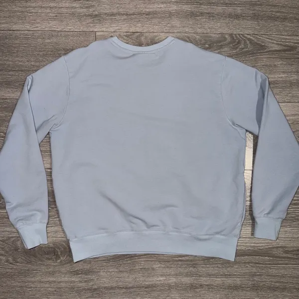 Fila Women Medium Light Blue Crewneck Sweatshirt Cotton Blend French Terry Retro - Image 6
